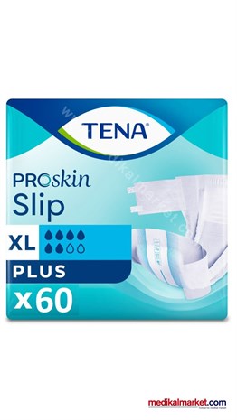 TENA Slip Classic Plus (5.5 Damla) XL Beden Hasta Bezi 60 Adet